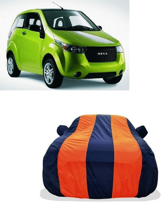 Tricway Car Cover For Mahindra Reva E-Spark (With Mirror Pockets)(Orange)