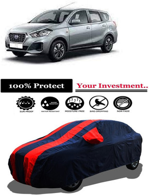 Amexride Car Cover For Datsun Go Plus A Petrol (With Mirror Pockets)(Red)