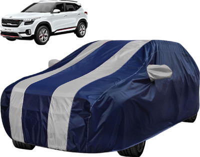 Auto Hub Car Cover For Kia SELTOS (With Mirror Pockets)(Silver)