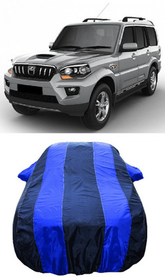 Wegather Car Cover For Mahindra Scorpio 1.99 S10 (With Mirror Pockets)(Blue)