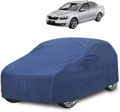 Caronix Car Cover For Skoda Octavia (With Mirror Pockets)(Blue)