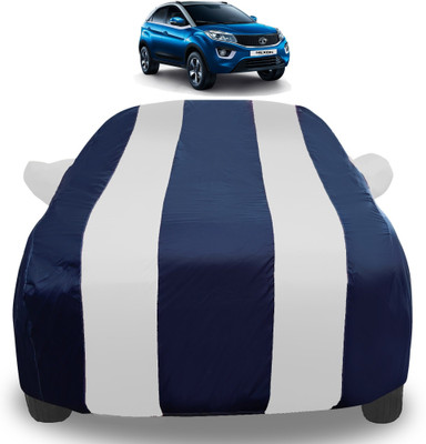 Auto Hub Car Cover For Tata Nexon (With Mirror Pockets)(Silver)