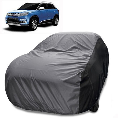 MoTRoX Car Cover For Maruti Suzuki Grand Vitara (Without Mirror Pockets)(Grey, Black)