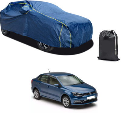 PAGORA Car Cover For Volkswagen Ameo (With Mirror Pockets)(Blue, For 2019, 2020, 2021, 2022, 2023 Models)