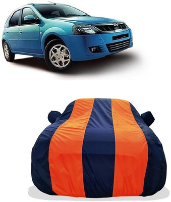 Tricway Car Cover For Mahindra E Verito D4 Electric (With Mirror Pockets)(Orange)