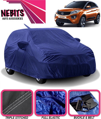 NEBITS Car Cover For Tata Nexon (With Mirror Pockets)(Blue)