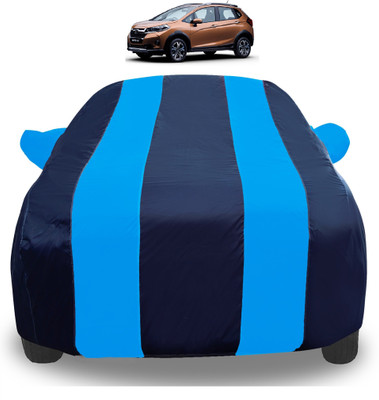 Auto Hub Car Cover For Honda WR-V (With Mirror Pockets)(Blue)