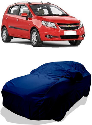 Coxtor Car Cover For Chevrolet Sail Hatchback 1.3 TCDi LS ABS (With Mirror Pockets)(Blue)