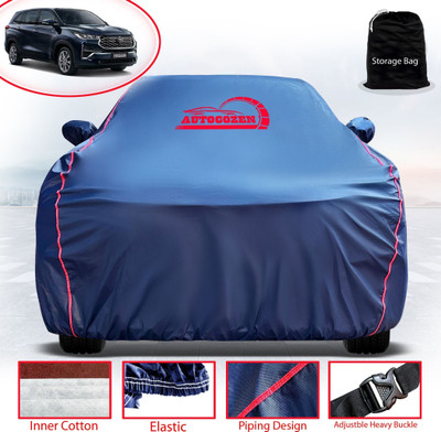 AUTOCOZEN WATERPROOF Car Cover For Toyota Innova Hycross (With Mirror Pockets)(Blue)