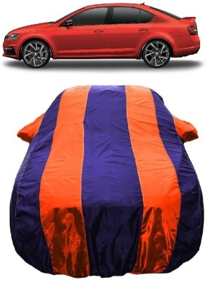 Wegather Car Cover For Skoda Octavia RS245 2.0 TDI AT Onyx Diesel (With Mirror Pockets)(Orange)