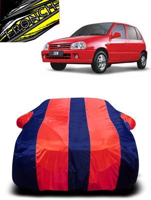 FRONCH Car Cover For Maruti Suzuki Zen 0.8L (With Mirror Pockets)(Red, Blue)
