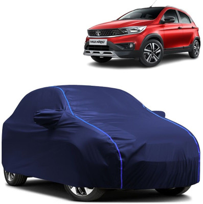 Autohaux Car Cover For Tata Tiago (With Mirror Pockets)(Blue)