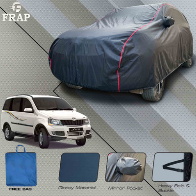 Frap Car Cover For Mahindra Xylo, Xylo D2, Xylo D4, Xylo E4, Xylo H4 (With Mirror Pockets)(Grey, Red)
