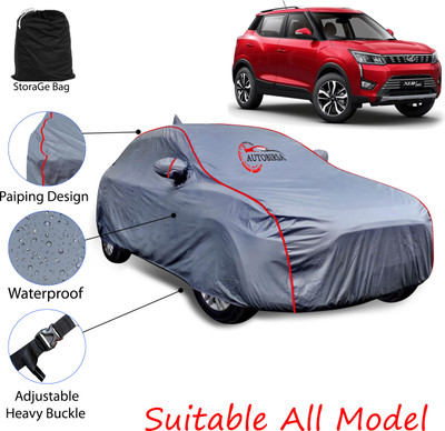 AUTOBIRSA Car Cover For Mahindra XUV 300 (With Mirror Pockets)(Grey)