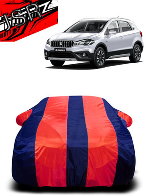 J S R Car Cover For Maruti S-Cross (With Mirror Pockets)(Red, Blue)