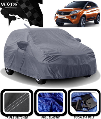 VOZOS Car Cover For Tata Nexon (With Mirror Pockets)(Grey)
