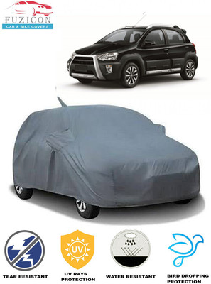 FUZICON Car Cover For Toyota Etios Cross 1.4L GD Diesel (With Mirror Pockets)(Grey)