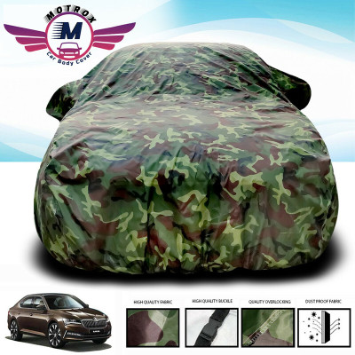 MoTRoX Car Cover For Skoda Superb (Without Mirror Pockets)(Green)