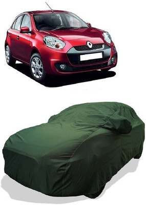QLAX Car Cover For Maruti Pulse RXE (With Mirror Pockets)(Green)