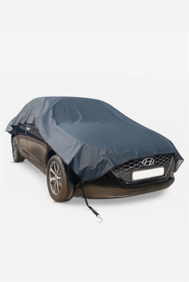 FAMEXON Car Cover For Universal For Hatchback Universal For Hatchback (Without Mirror Pockets)(Black)