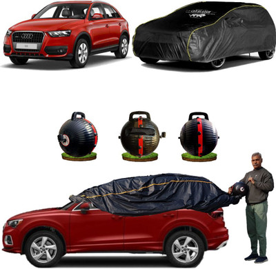 CARBLAZER Car Cover For Audi Q3 (Without Mirror Pockets)(Black)