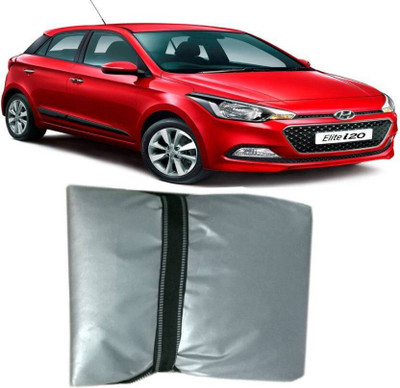 Queenoverseas Car Cover For Hyundai i20, Baleno (Without Mirror Pockets)(Silver)