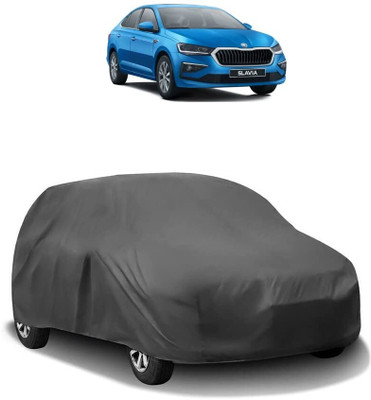 Autocom Car Cover For Skoda Slavia (Without Mirror Pockets)(Grey)
