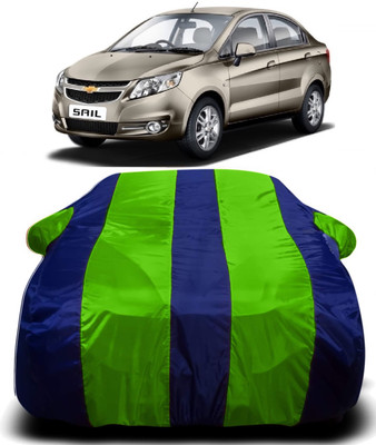AXLOZ Car Cover For Chevrolet Sail (With Mirror Pockets)(Multicolor)