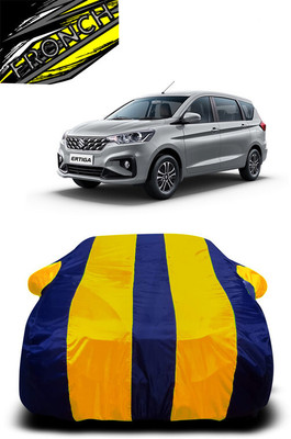 FRONCH Car Cover For Maruti Suzuki Ertiga (With Mirror Pockets)(Yellow, Blue)
