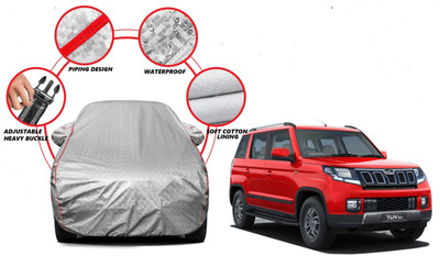 Auto Oprema Car Cover For Mahindra TUV300 (With Mirror Pockets)(Silver)