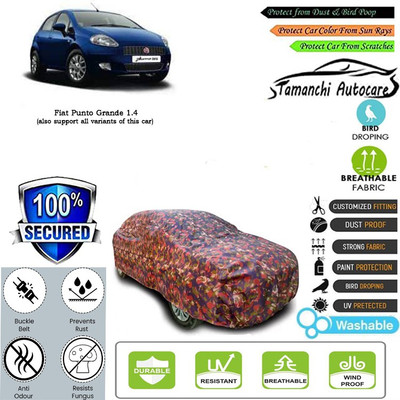 Tamanchi Autocare Car Cover For Fiat Punto Grande 1.4(Multicolor)