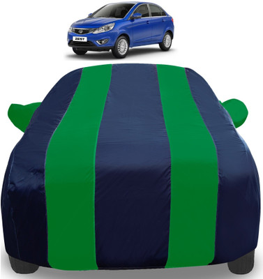 Amanzo Car Cover For Tata Zest (With Mirror Pockets)(Green)