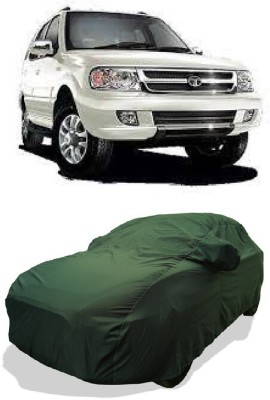 Coxtor Car Cover For Tata Safari DICOR 2.2 LX 4x2 (With Mirror Pockets)(Green)