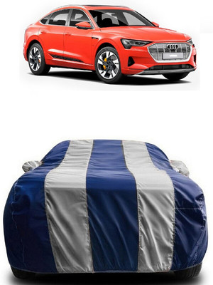 SUGASHRI Car Cover For Audi e-tron Sportback (With Mirror Pockets)(White, Blue)