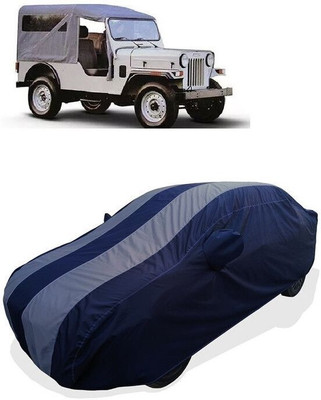 QLAX Car Cover For Maruti Commander 650 Di (With Mirror Pockets)(Grey)