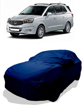 Coxtor Car Cover For Mahindra SsangYong Rodius (With Mirror Pockets)(Blue)
