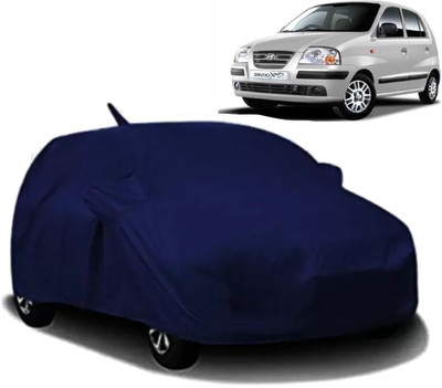 Swarish Car Cover For Hyundai Santro Xing (With Mirror Pockets)(Blue)