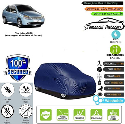 Tamanchi Autocare Car Cover For Tata Indigo eCS LS(Blue)