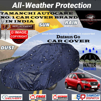 Tamanchi Autocare Car Cover For Datsun Go(Blue)