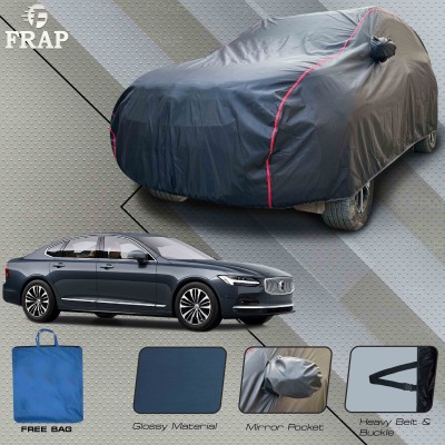 Frap Car Cover For Volvo S90 (With Mirror Pockets)(Grey, Red)