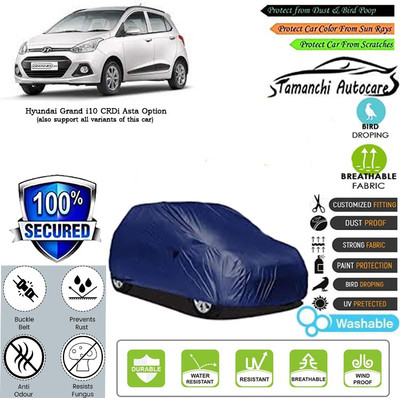 Tamanchi Autocare Car Cover For Hyundai Grand i10 CRDi Asta Option(Blue)