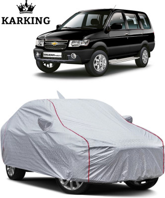 KARKING Car Cover For Chevrolet Tavera (With Mirror Pockets)(Silver)