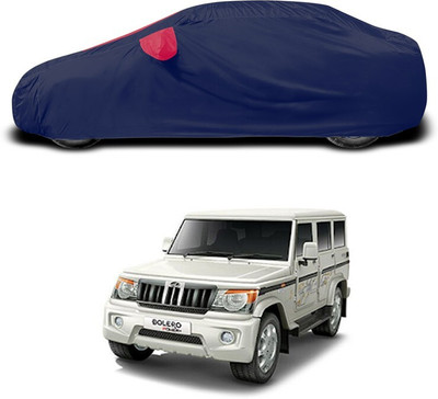 ANTHUB Car Cover For Mahindra Bolero (With Mirror Pockets)(Red, For 2020, 2021, 2022, 2023, 2024 Models)