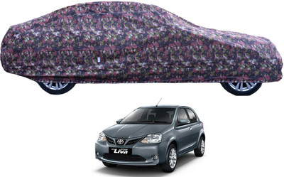 MOCKHE Car Cover For Toyota Etios Liva (With Mirror Pockets)(Green)