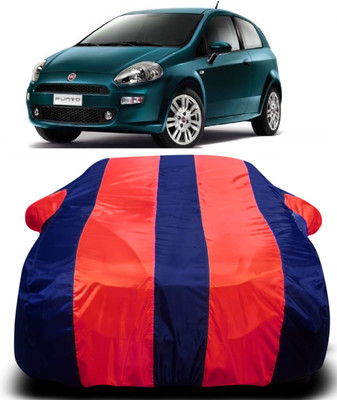 AXLOZ Car Cover For Fiat Grande Punto (With Mirror Pockets)(Multicolor)
