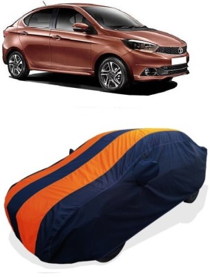 Coxtor Car Cover For Tata Tigor AMT 1.2 Revotron XZA (With Mirror Pockets)(Orange)