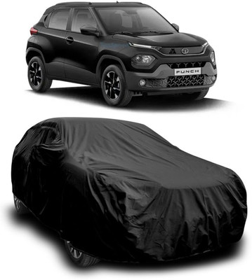 Duffel Car Cover For Tata Punch, Punch EV, Universal For Car (With Mirror Pockets)(Black)