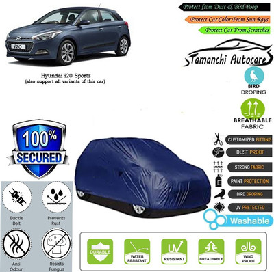 Tamanchi Autocare Car Cover For Hyundai i20 Sportz(Blue)