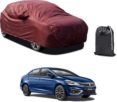 PAGORA Car Cover For Maruti Suzuki Ciaz (With Mirror Pockets)(Maroon)
