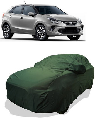 Coxtor Car Cover For Toyota Glanza G CVT Petrol (With Mirror Pockets)(Green)